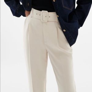 NWT Zara Pleated Pants with Belt